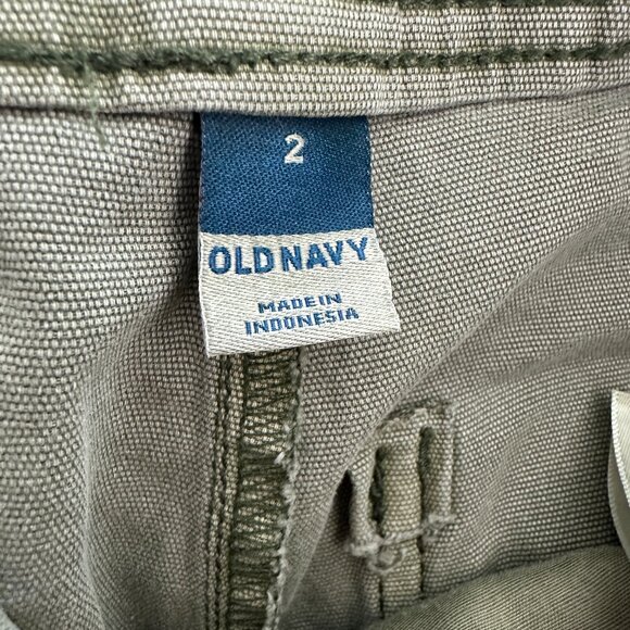 Old Navy Green Wide Leg Pants Women's 2 - Picture 3 of 4